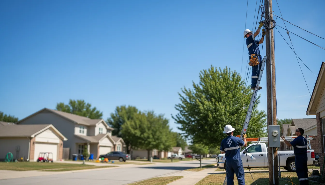 Residential electrician providing installation services in Franklin Grove, IL